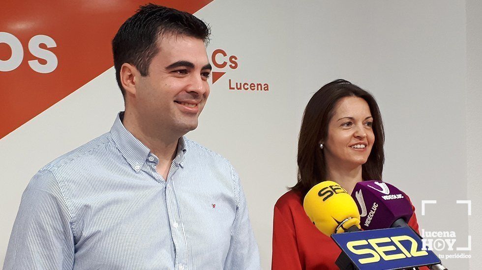  Jesús López y Araceli García, ediles de Ciudadanos en el consistorio lucentino 