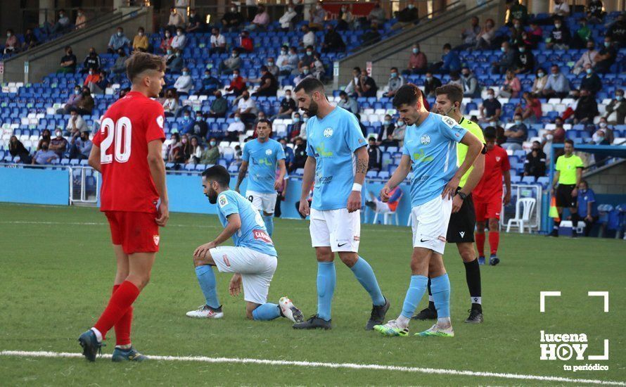 GALERÍA / El Ciudad de Lucena suma sus tres primeros puntos ante su público frente al Sevilla C: Las fotos del partido (1-0)