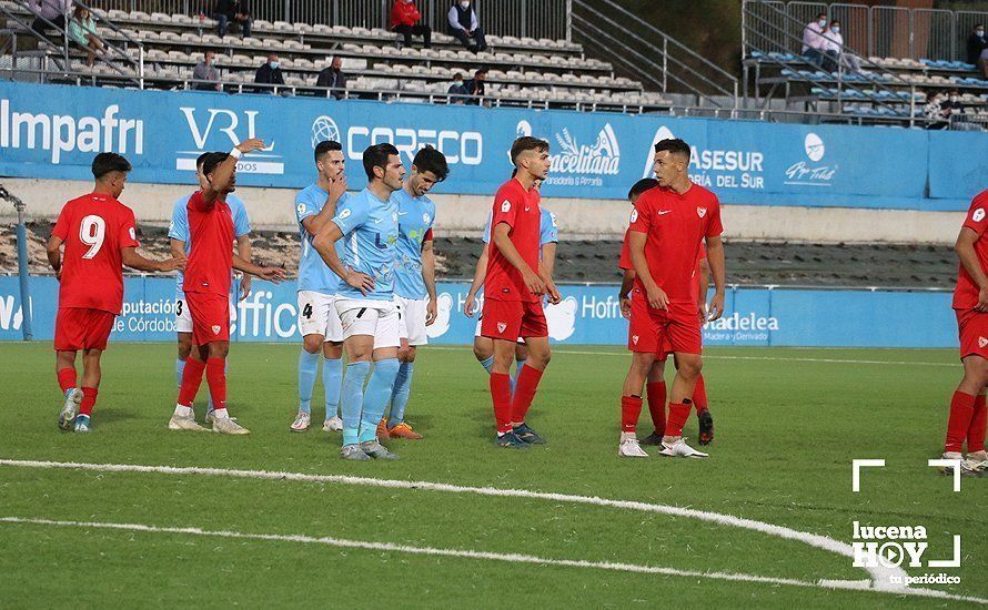 GALERÍA / El Ciudad de Lucena suma sus tres primeros puntos ante su público frente al Sevilla C: Las fotos del partido (1-0)