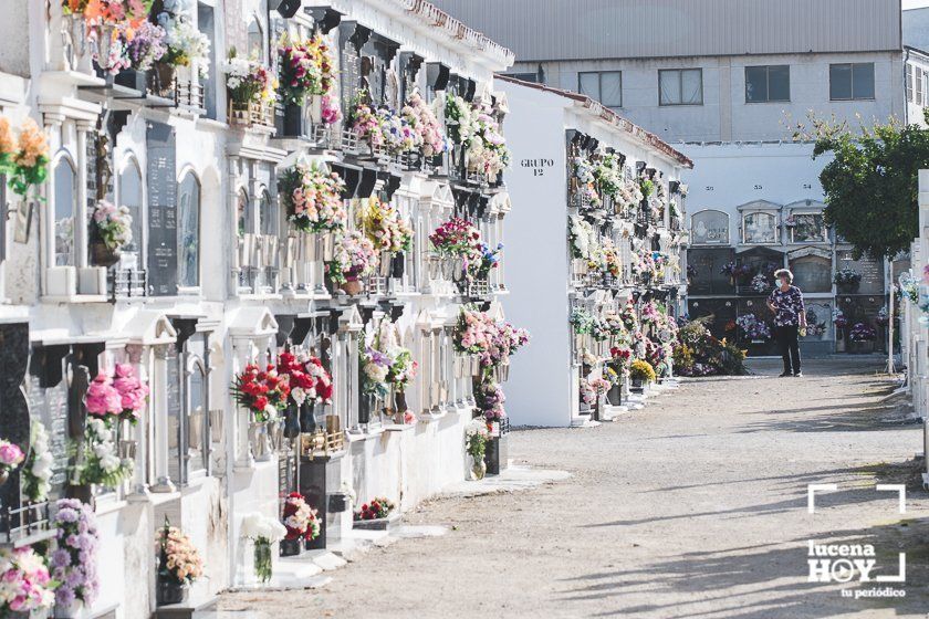 GALERÍA: Días de flores y recuerdo en los cementerios de Lucena