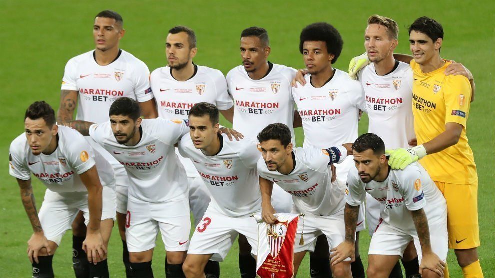  Once inicial del Sevilla en la final de la Europa League frente al Inter. 