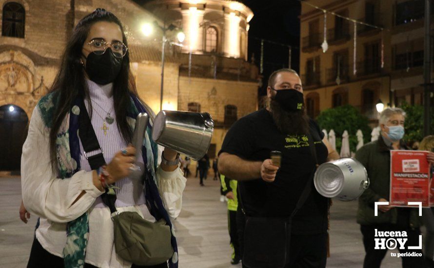 GALERÍA: La hostelería lucentina lleva a las calles su queja por las continuadas restricciones y se reivindica como sector seguro