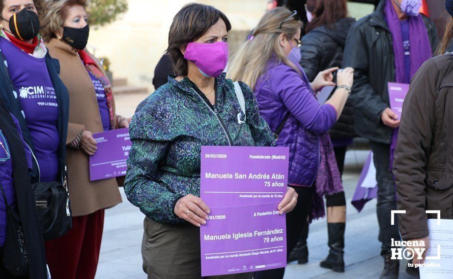 GALERÍA / 25N: Lucena recuerda a las 41 mujeres asesinadas en España por violencia de género en lo que va de año