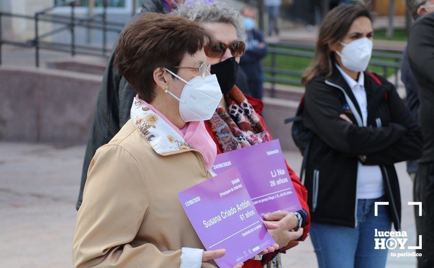 GALERÍA / 25N: Lucena recuerda a las 41 mujeres asesinadas en España por violencia de género en lo que va de año