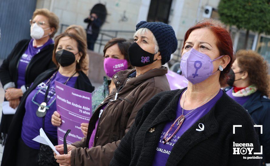 GALERÍA / 25N: Lucena recuerda a las 41 mujeres asesinadas en España por violencia de género en lo que va de año GALERÍA / 25N: Lucena recuerda a las 41 mujeres asesinadas en España por violencia de género en lo que va de año