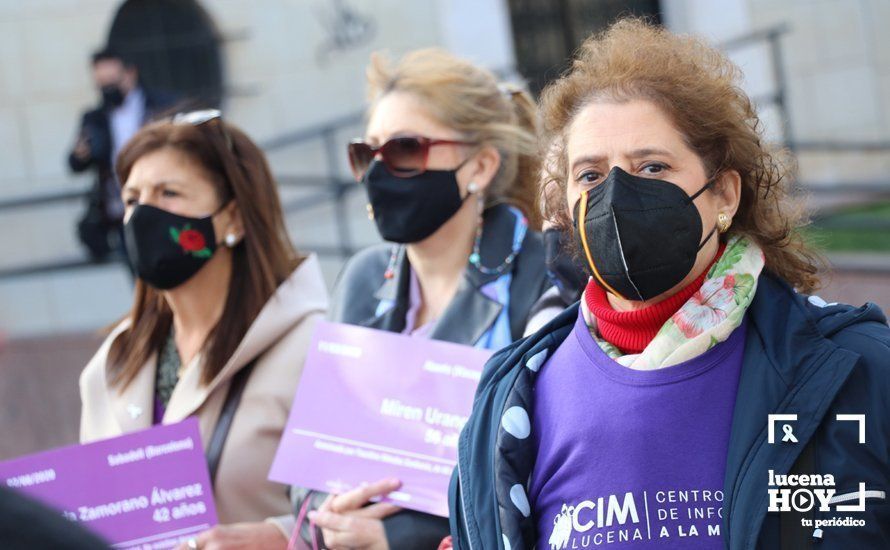 GALERÍA / 25N: Lucena recuerda a las 41 mujeres asesinadas en España por violencia de género en lo que va de año