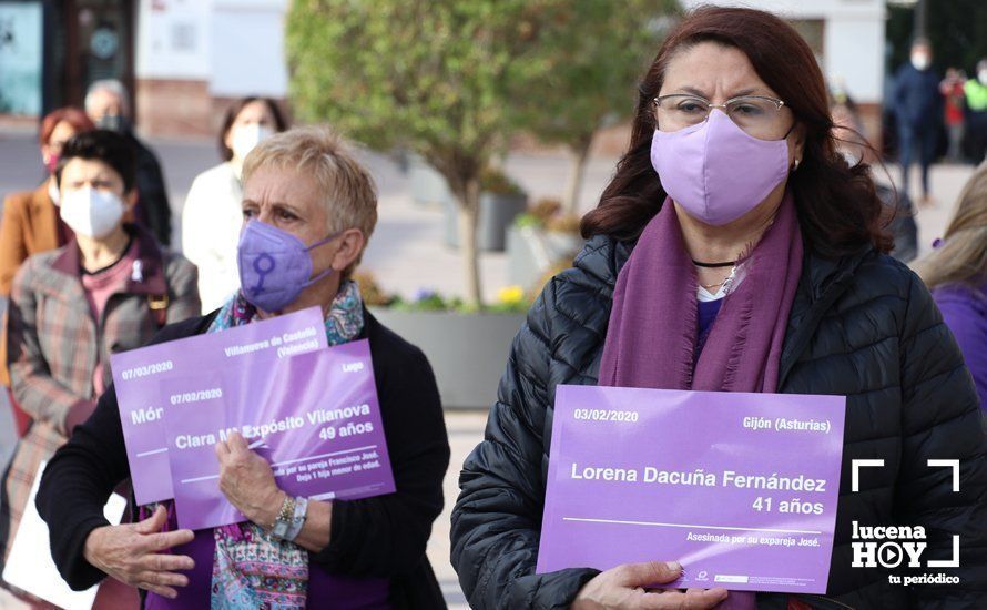 GALERÍA / 25N: Lucena recuerda a las 41 mujeres asesinadas en España por violencia de género en lo que va de año