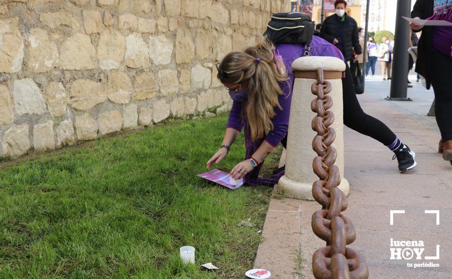 GALERÍA / 25N: Lucena recuerda a las 41 mujeres asesinadas en España por violencia de género en lo que va de año