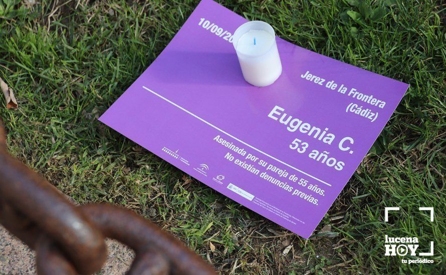 GALERÍA / 25N: Lucena recuerda a las 41 mujeres asesinadas en España por violencia de género en lo que va de año