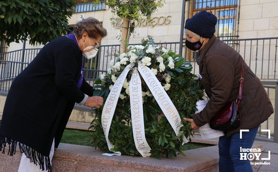 GALERÍA / 25N: Lucena recuerda a las 41 mujeres asesinadas en España por violencia de género en lo que va de año