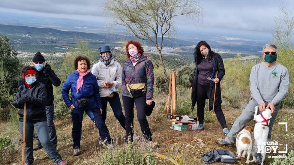 Uno de los grupos de voluntarios de Mejorana en la Sierra de Aras 