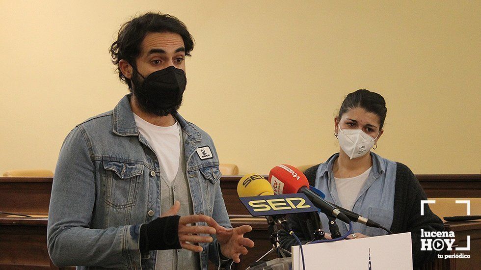  Jorge Torres y Mamen Beato durante la presentación del encuentro 