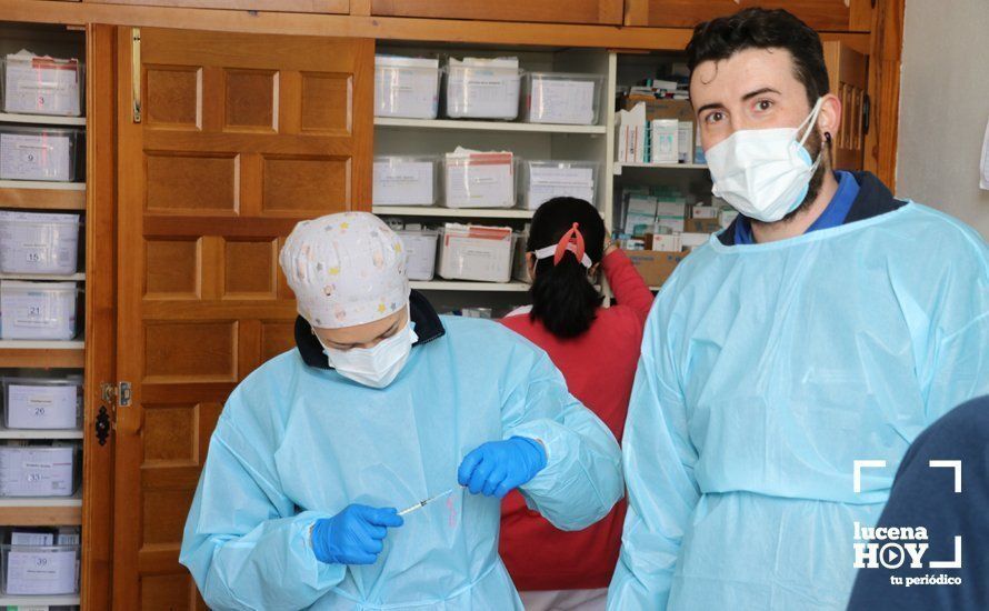 GALERÍA: Las fotos de la administración de las primeras vacunas contra el COVID19 en las residencias de Lucena