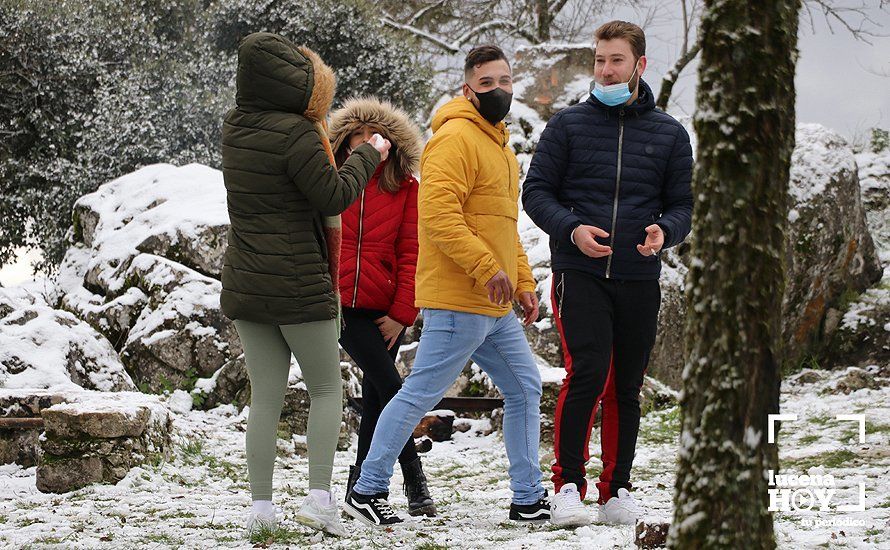 GALERÍA: Los últimos coletazos de Filomena tiñen de blanco la sierra de Cabra