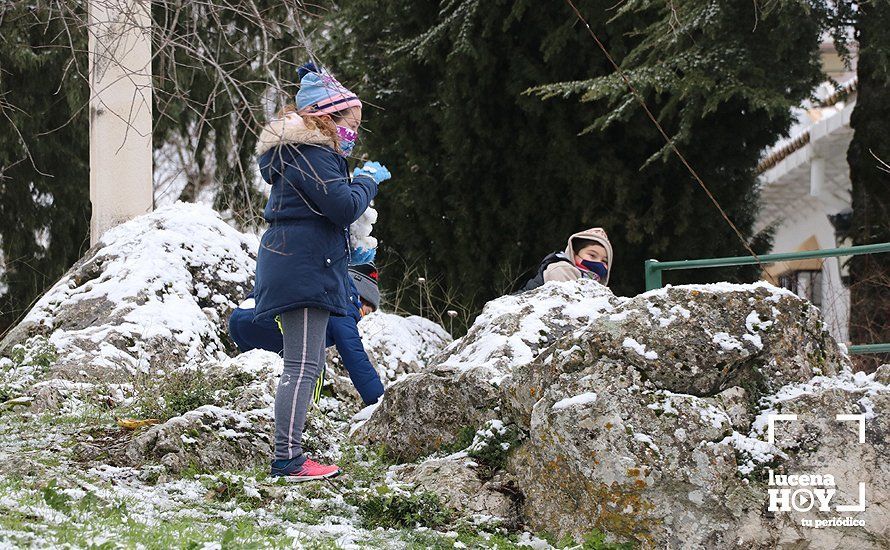 GALERÍA: Los últimos coletazos de Filomena tiñen de blanco la sierra de Cabra