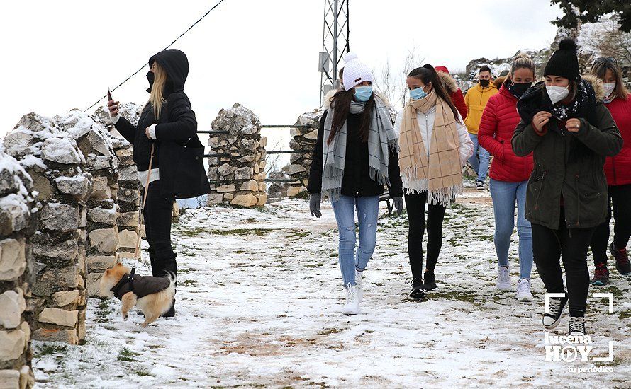 GALERÍA: Los últimos coletazos de Filomena tiñen de blanco la sierra de Cabra