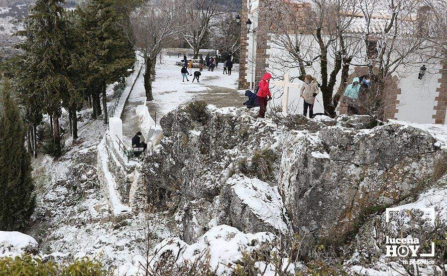 GALERÍA: Los últimos coletazos de Filomena tiñen de blanco la sierra de Cabra