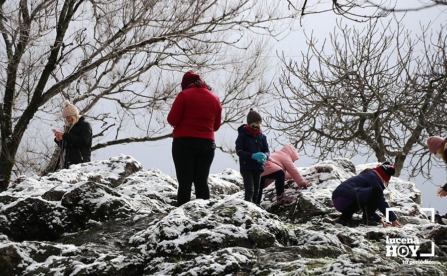 GALERÍA: Los últimos coletazos de Filomena tiñen de blanco la sierra de Cabra