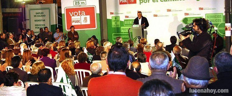  Griñán llama a los andaluces a "frenar la ola conservadora" 