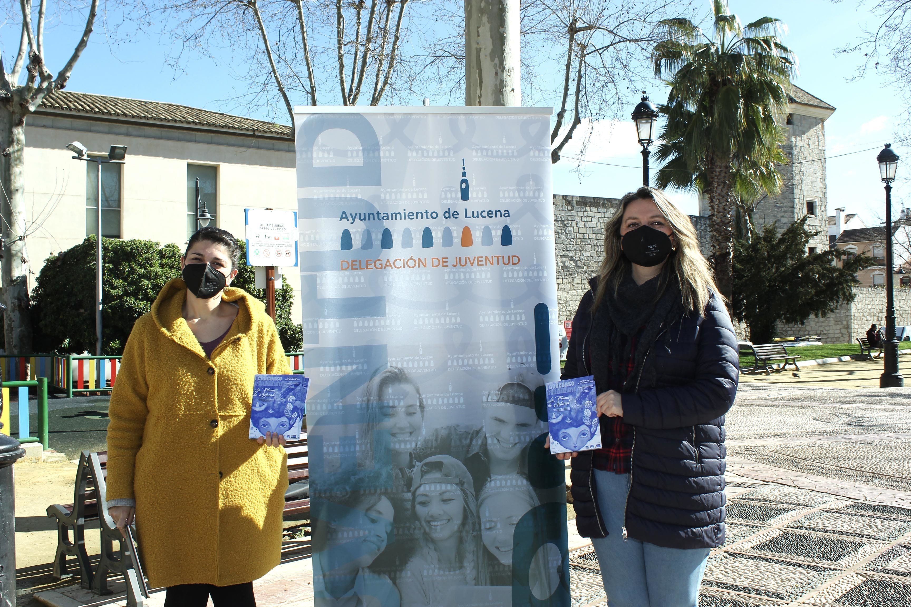  Mamen Beato y Carmen Gallardo en la presentación del 'Concurso de Microrrelatos La pluma de Sefarad' 