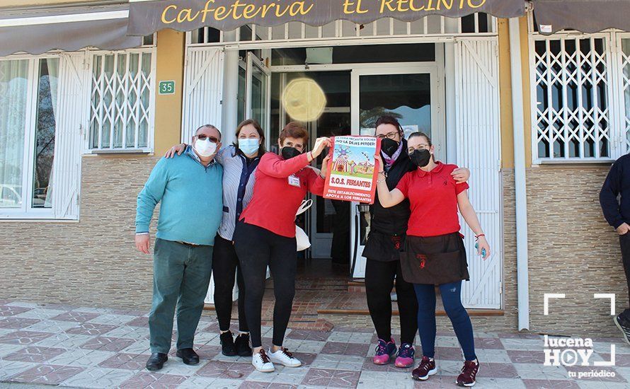 GALERÍA: Un centenar de vehículos llevan a las calles de Lucena el clamor del sector de la feria tras más de un año sin ingresos ni ayudas