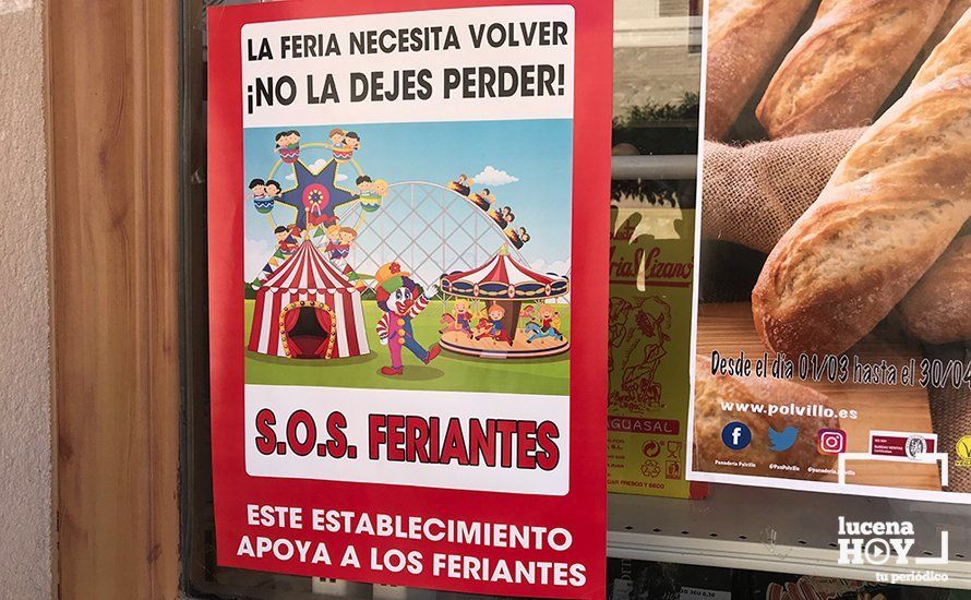 GALERÍA: Un centenar de vehículos llevan a las calles de Lucena el clamor del sector de la feria tras más de un año sin ingresos ni ayudas