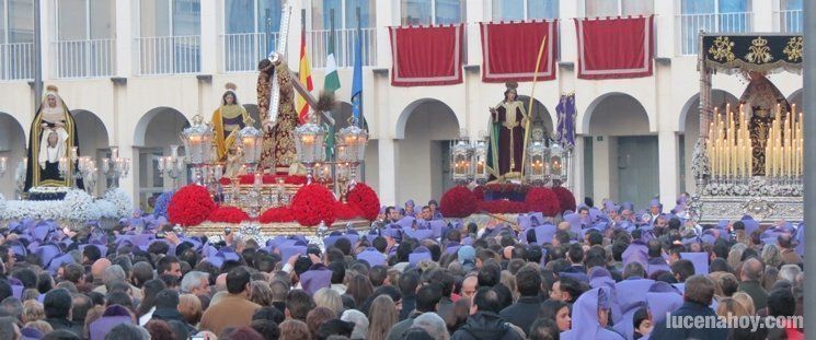  El Nazareno vuelve a reencontrarse con el pueblo de Lucena 