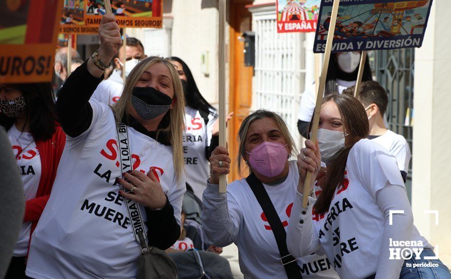 GALERÍA: En torno a 500 personas piden a los ayuntamientos desde Lucena que vuelvan a contar con el sector de la feria