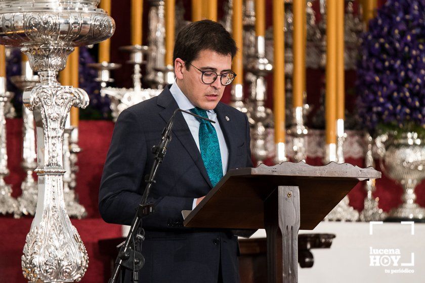 GALERÍA: Francisco Javier Segura pregona a Ntro. Padre Jesús Nazareno como faro de devoción y refugio de los lucentinos ante la incertidumbre que deja la pandemia