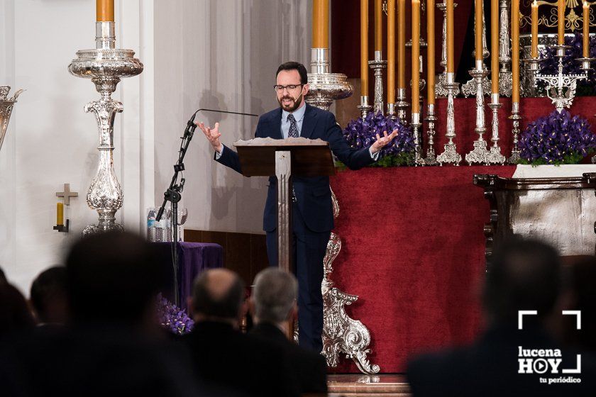 GALERÍA: Francisco Javier Segura pregona a Ntro. Padre Jesús Nazareno como faro de devoción y refugio de los lucentinos ante la incertidumbre que deja la pandemia