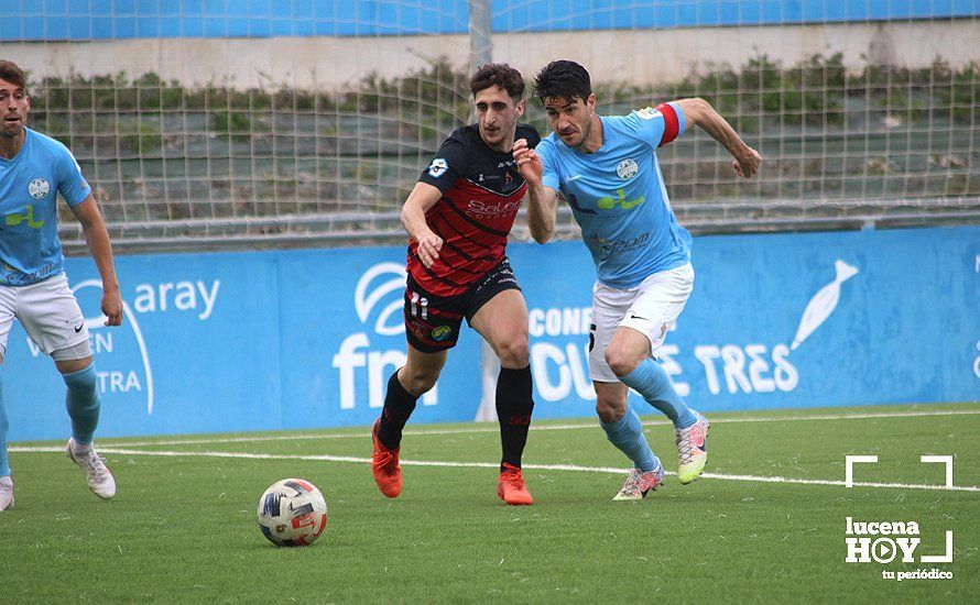 GALERÍA / El Puente Genil se lleva el derbi en el estadio Ciudad de Lucena en un partido con más emoción que ocasiones (0-1)