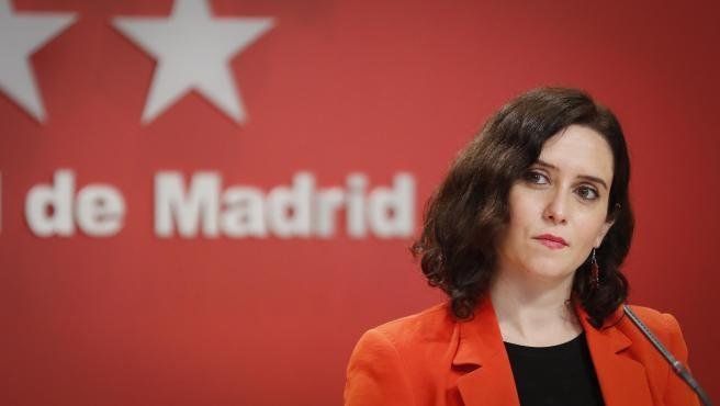  La presidenta de la comunidad de Madrid, Isabel Díaz Ayuso 