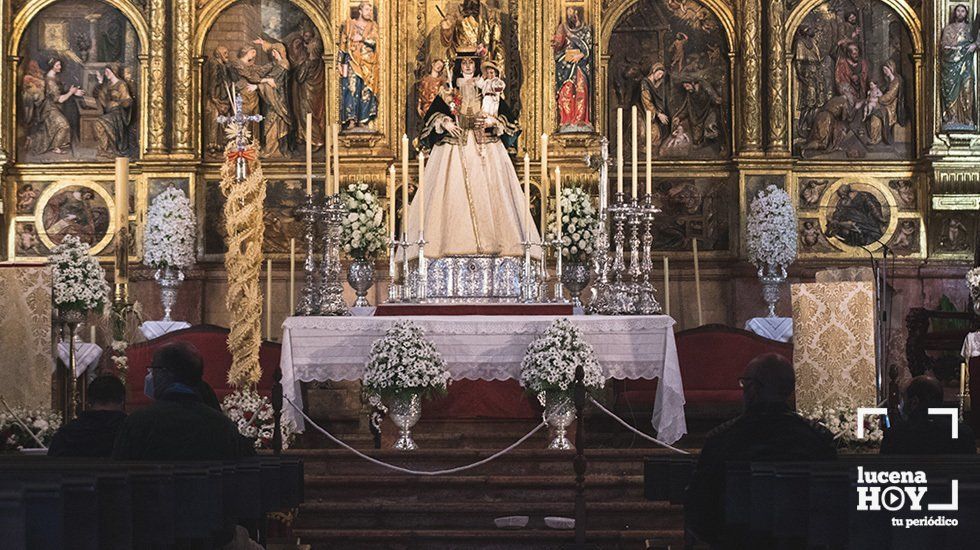  La Virgen de Araceli ya preside el altar mayor de San Mateo. Fotos: Jesús Cañete 