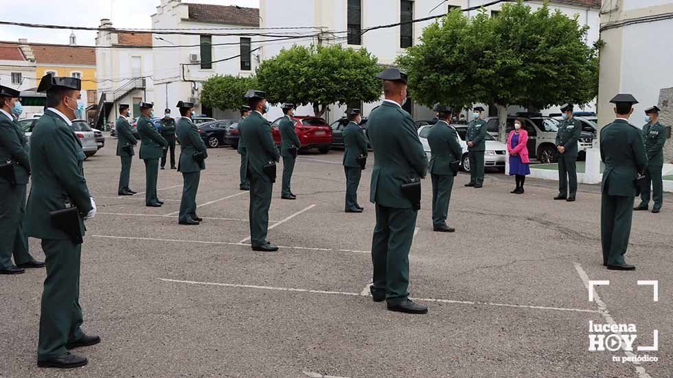  Un momento de la presentación de los 17 agentes de la Benemérita que se incorporan hoy 