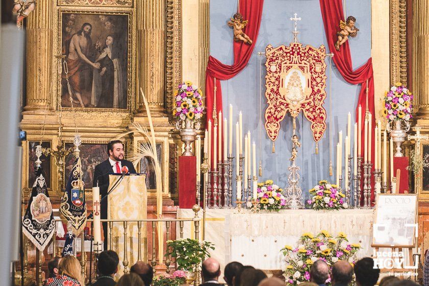 GALERÍA: Álvaro Carmona López pronuncia en El Carmen el pregón de la Hermandad del Rocío de Lucena