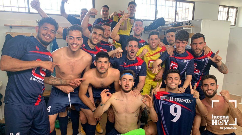  Los jugadores del Lucecor celebran el pase al play-off final 