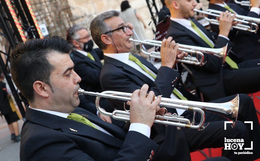 GALERÍA: La Banda de Música de Lucena y la Escuela Municipal de Música llevan su repertorio aracelitano a las puertas de San Mateo