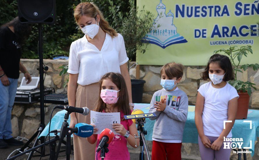 GALERÍA: "Al arbolito, desde chiquito": Los alumnos del Virgen de Araceli reciben de Mejorana diplomas por sus dibujos para la Vía Verde