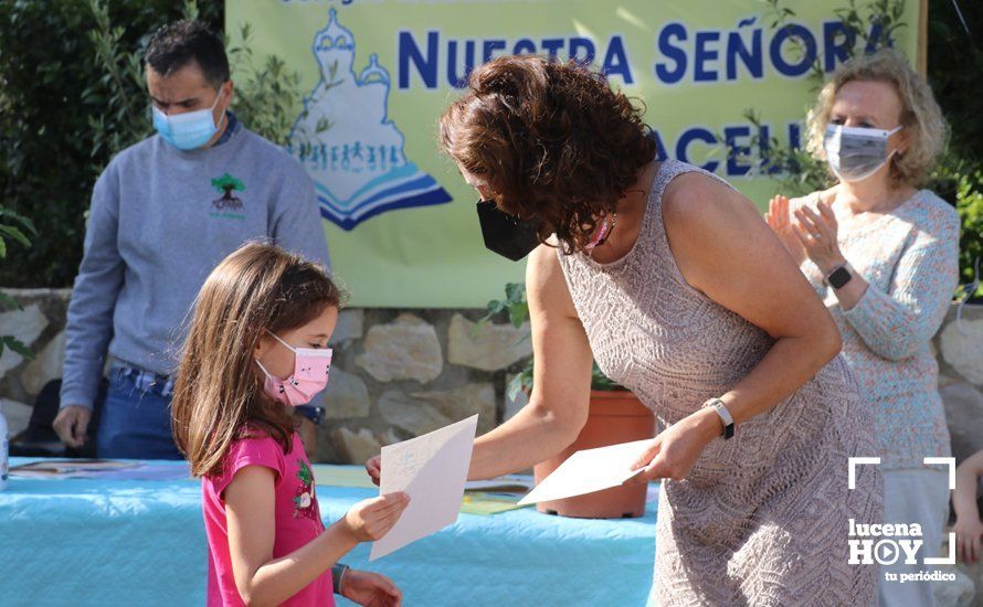 GALERÍA: "Al arbolito, desde chiquito": Los alumnos del Virgen de Araceli reciben de Mejorana diplomas por sus dibujos para la Vía Verde