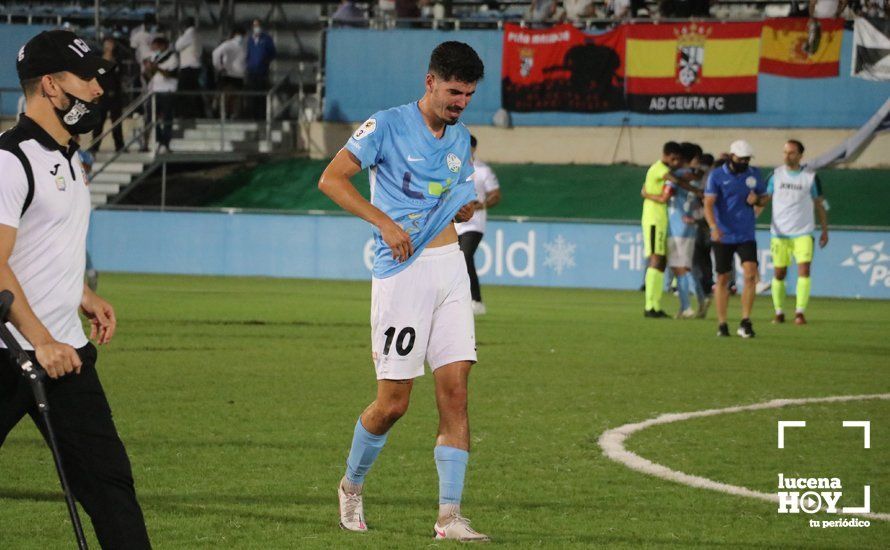 GALERÍA: El Ciudad de Lucena se queda otra vez con la cara amarga del fútbol tras caer en el último segundo ante el Ceuta (1-2). Las fotos de la grada, el partido y la desilusión