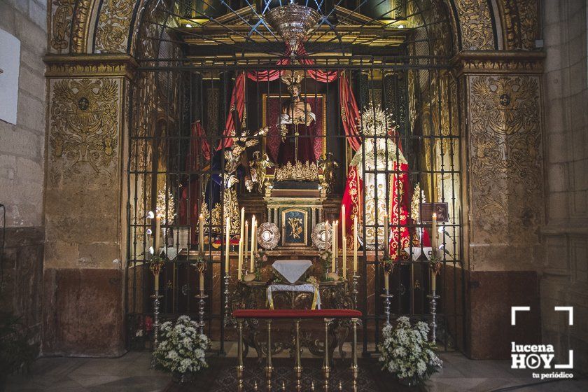 GALERÍA: Lucena celebra por segundo año un Corpus diferente, sin procesión en las calles, pero con niños de Primera Comunión en el templo de San Mateo