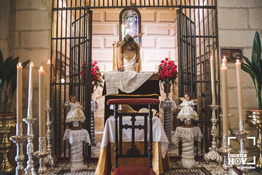 GALERÍA: Lucena celebra por segundo año un Corpus diferente, sin procesión en las calles, pero con niños de Primera Comunión en el templo de San Mateo