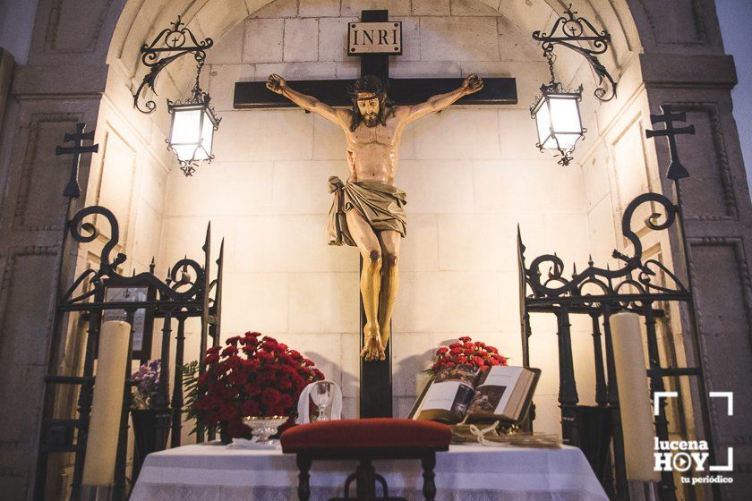 GALERÍA: Lucena celebra por segundo año un Corpus diferente, sin procesión en las calles, pero con niños de Primera Comunión en el templo de San Mateo