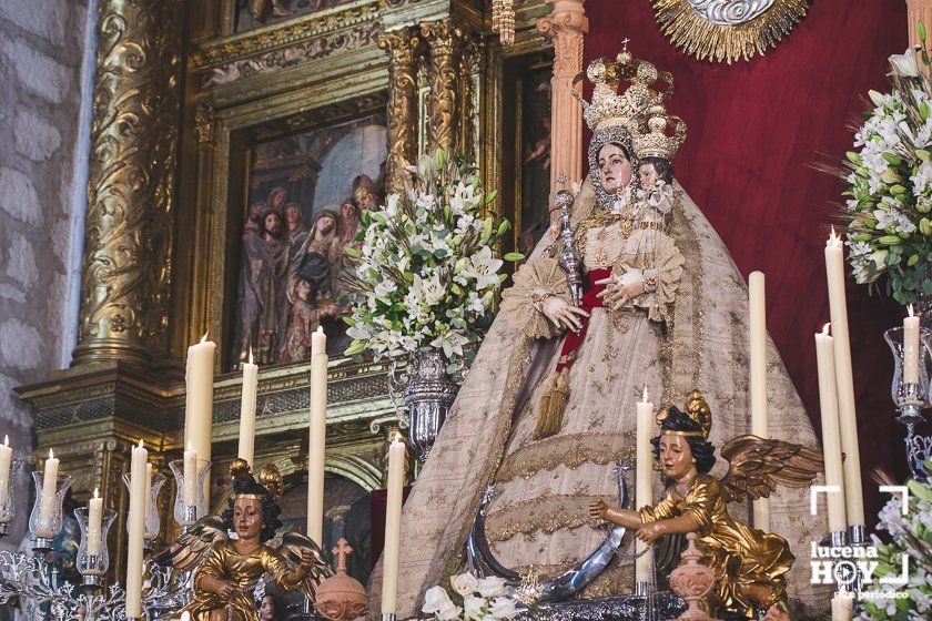 GALERÍA: Lucena celebra por segundo año un Corpus diferente, sin procesión en las calles, pero con niños de Primera Comunión en el templo de San Mateo