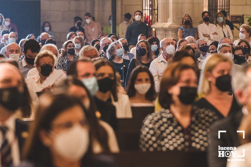 GALERÍA: Lucena celebra por segundo año un Corpus diferente, sin procesión en las calles, pero con niños de Primera Comunión en el templo de San Mateo