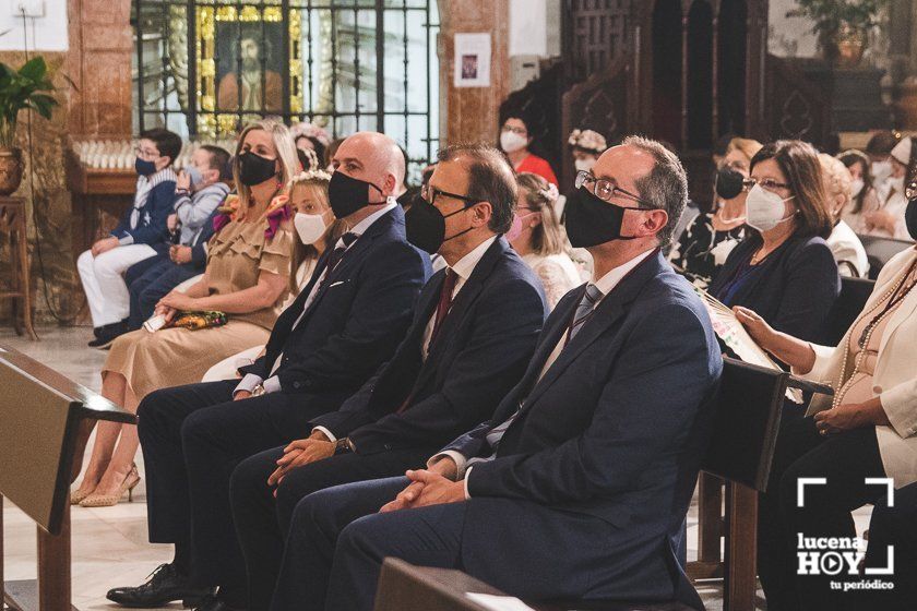 GALERÍA: Lucena celebra por segundo año un Corpus diferente, sin procesión en las calles, pero con niños de Primera Comunión en el templo de San Mateo