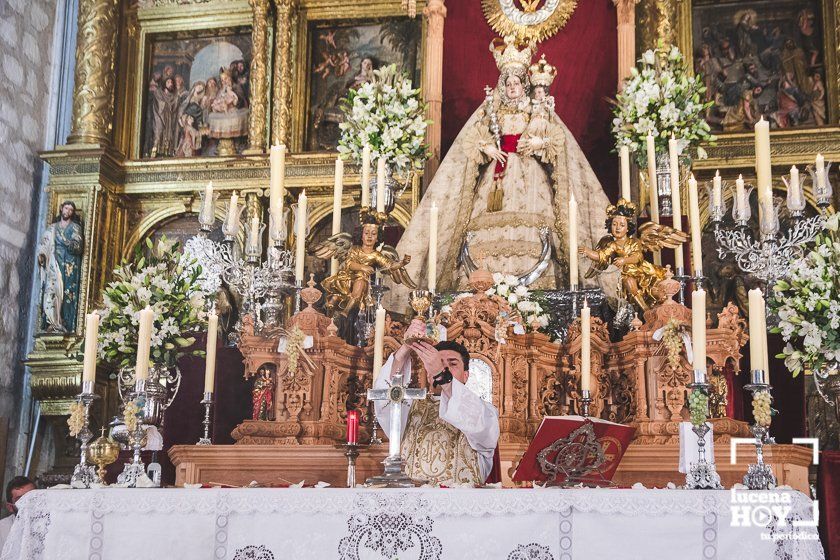 GALERÍA: Lucena celebra por segundo año un Corpus diferente, sin procesión en las calles, pero con niños de Primera Comunión en el templo de San Mateo