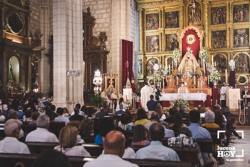 GALERÍA: Lucena celebra por segundo año un Corpus diferente, sin procesión en las calles, pero con niños de Primera Comunión en el templo de San Mateo