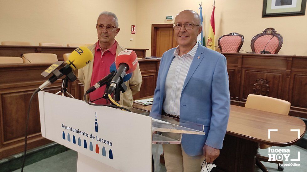  Antonio Cañete y Lucas Gómez durante la rueda de prensa 