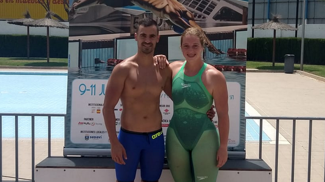  Cristian Gómez y Elia Cuenca durante su estancia en el Campeonato de España 